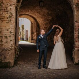 Hochzeitspaar tanzend
