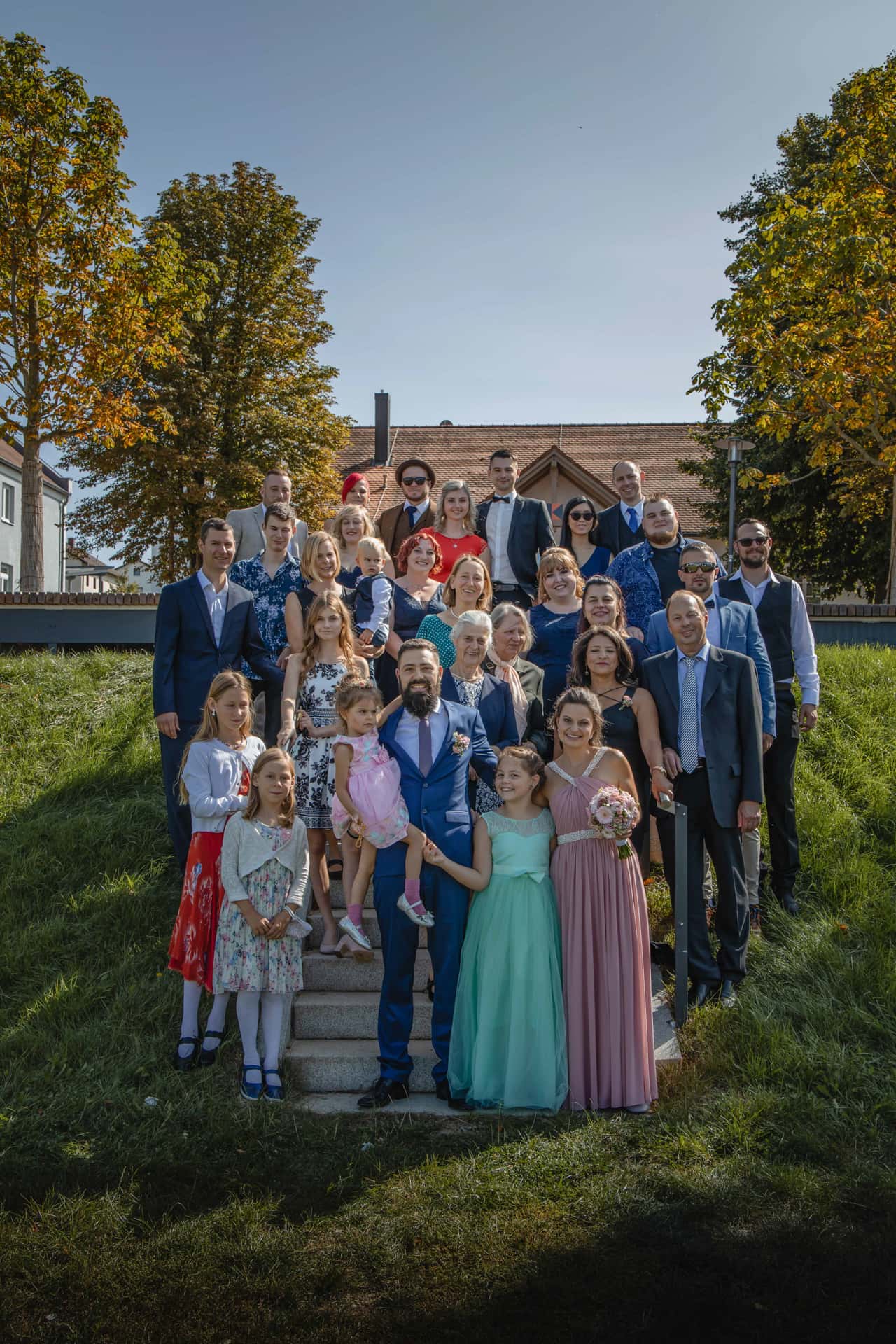 Hochzeitsgruppenbild